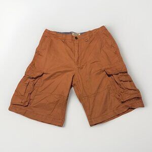 American Rag Baggy Cargo Shorts Orange Men's Size 34 Y2K Grunge‎ Baggy